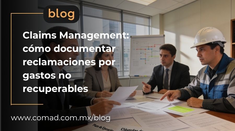 Guía técnico-legal para documentar reclamaciones por gastos no recuperables en proyectos de construcción. Para directores de obra y contratos en México.